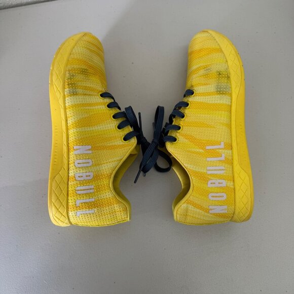 No Bull Yellow Trainer Cross Training Low Top Sneaker Shoes Mens sz 6.5 Womens 8 - Picture 6 of 8